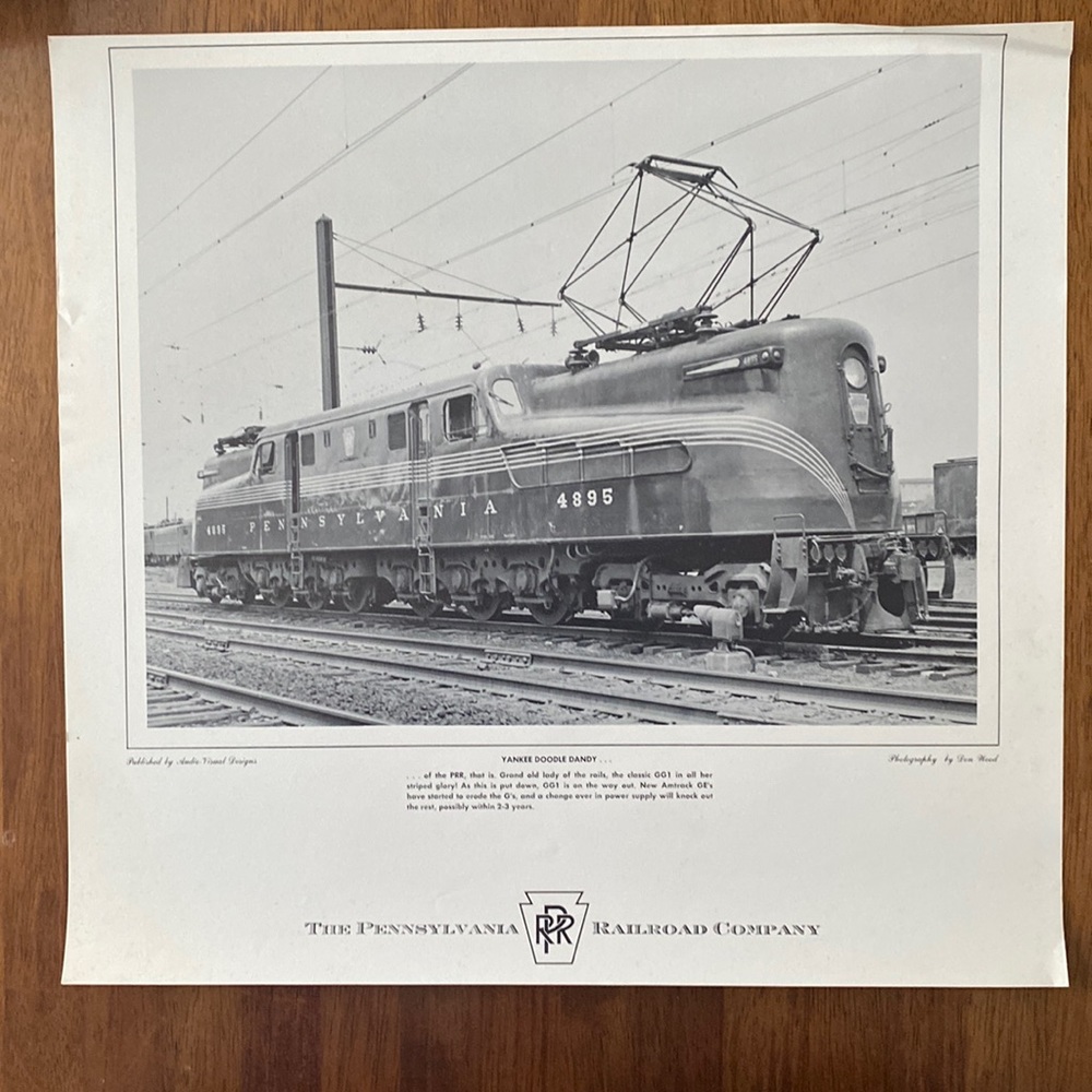 Don Wood Collection Pennsylvania Railroad Company Black & White Train Photograph